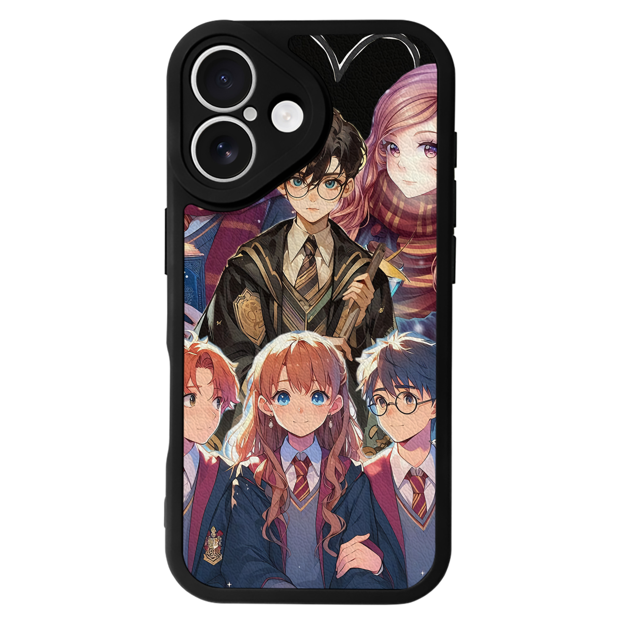 （画像用） Harry Potter ハリー・ポッターシリーズ 【iPhone 16シリーズ対応】シリコンスマホケース（レザー調） 材質：シリコン